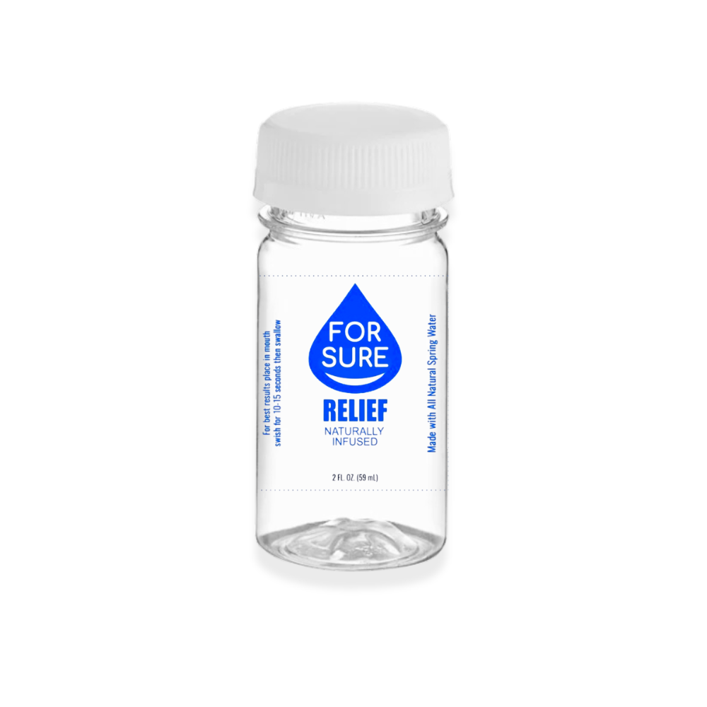 FOR SURE Relief Nano-Infused CBD Beverage Bottle